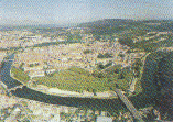 Le centre-ville, enserr dans la boucle du Doubs - Orientation Est